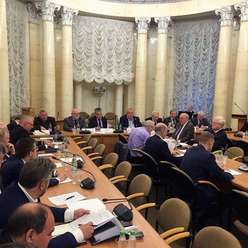 В зале Президиума Российской академии наук состоялось заседание Совета по приоритетному направлению научно-технологического развития Российской Федерации 